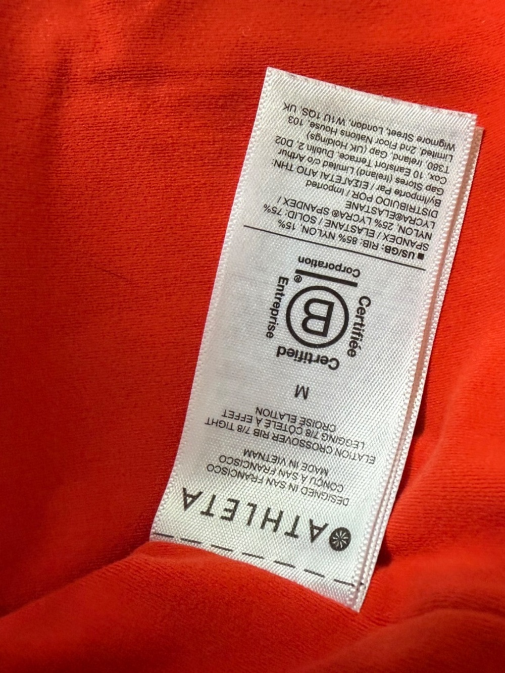 Athleta Ribbed Orange Set - Picture 6 of 16